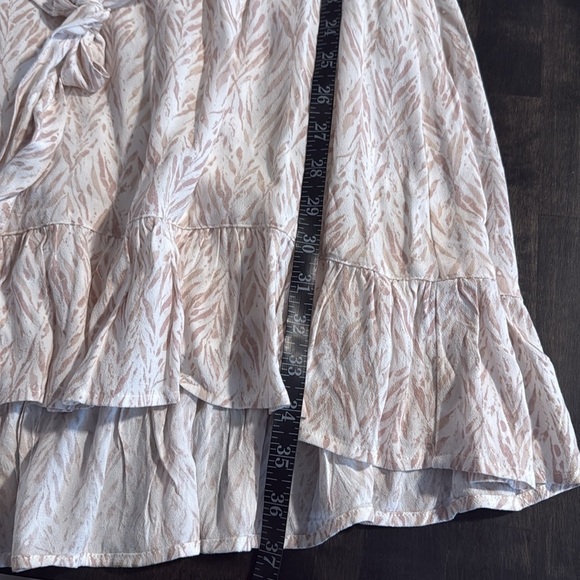 Gentle Fawn Neutral Leaft Print Mini Dress Size Small - Picture 7 of 7